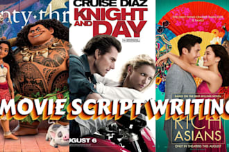 write screenplay, movie script writing, script writing as a movie script writer