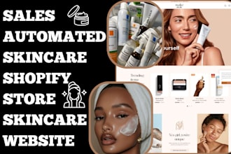 build skincare shopify store skincare website beauty website skincare dropship
