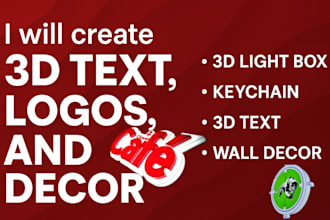 create 3d light box keychain text neonbox logo in 3mf, stl file ready for print