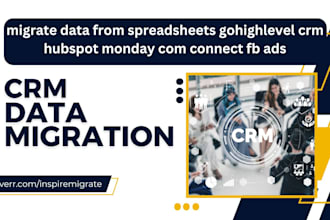 migrate data from spreadsheets gohighlevel crm hubspot monday com connect fb ads