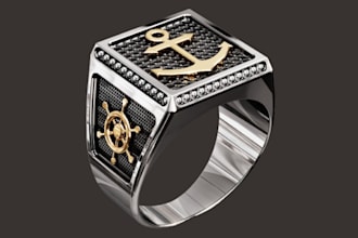 design 3d jewelry model rings jewelry cad pendant rendering earring 3d printing