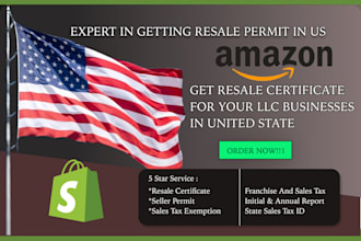 get your resale certificate and seller permit for amazon, walmart, shopify
