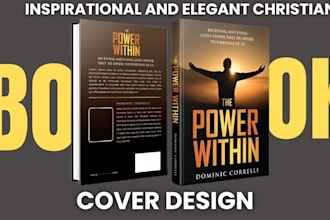 design an inspirational elegant  christian book cover, amazon book cover design
