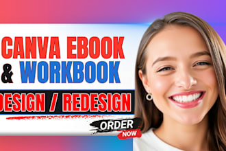 design editable canva ebook, workbook, redesign canva ebook, edit workbook