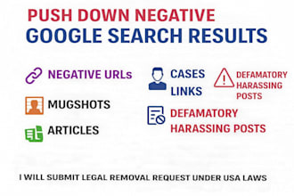pushdown remove bad google search results mugshots articles news cases