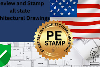 provide stamped architectural, structural, and mep drawings for city permit
