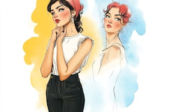 draw retro pin up girls for posters, calendars, and more