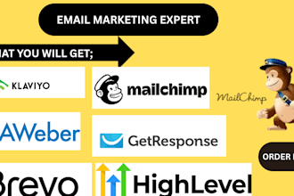 do mailchimp email marketing campaign, email template design, email automation