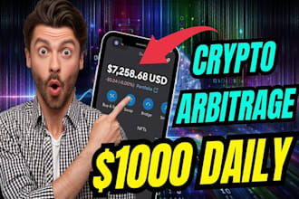develop arbitrage trading bot, arbitrage bot, crypto trading bot, hft bot