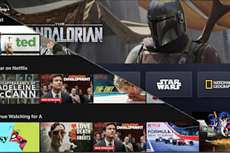 develop custom iptv app with vod, epg livestreaming integration with panel