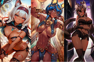 furry art nsfw sfw fursona anime character furry nsfw vrchat avatar illustration