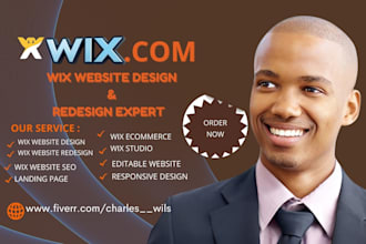 build wix website, design and redesign wix website wix studio website
