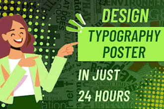 typography poster and wall art