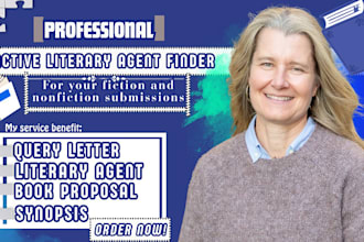 prepare your book and write query letter for literary agent submissions