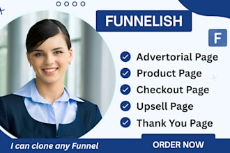 build funnelish funnels with advertorials thank you pages and domain integration