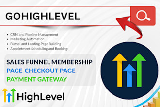 design gohighlevel sales funnel membership page checkout page payment gateway
