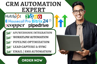 hubspot pipedrive housecall pro gohighlevel automation bitrix24 copper crm zoho