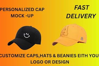 design caps for print or embroidery