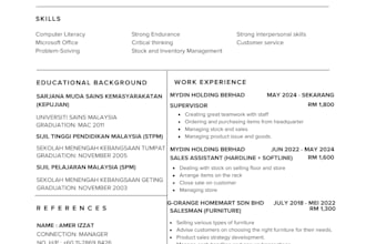 create resume for you