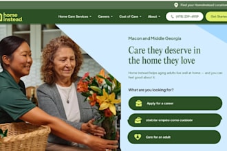 design a modern home care website healthcare website chiropractor website