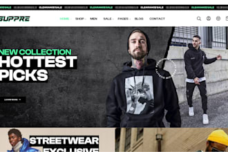 build trendy pod streetwear shopify store kpop apparel activewear dropshipping