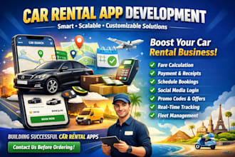 build full featured car rental app, airport transfer, tourism and travel app