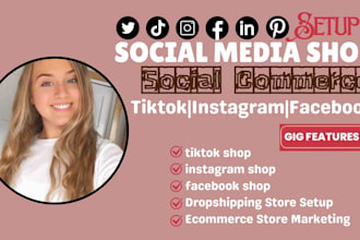 do facebook shop instagram shopping setup tiktok shop sync shopify integration