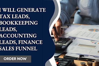 generate tax leads bookkeeping leads accounting leads finance sales funnel