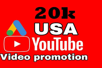 get real 10k youtube views with organic promotion usa audience