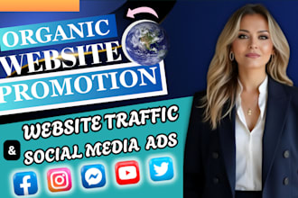 promote website link, shopify, stan store, etsy shop to boost organic traffic