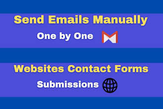 send emails manually and websites contact forms submissions