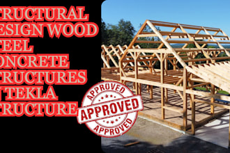 structural design wood steel concrete structures in tekla structure