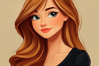 draw your portrait into a disney style cartoon