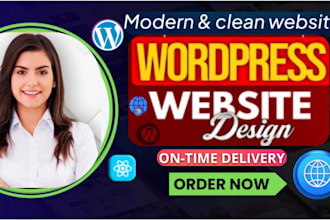 develop wordpress website design, responsive web design,