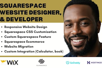 squarespace ecommerce website, squarespace website for coach, artist, non profit