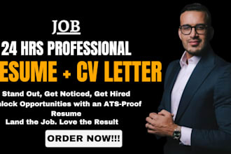 write upgrade your resume cv cover letter linkedin interview ats resume find job