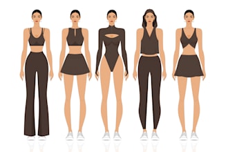 create activewear, hoodie, tshirts, sportwear fashion collections and tech packs