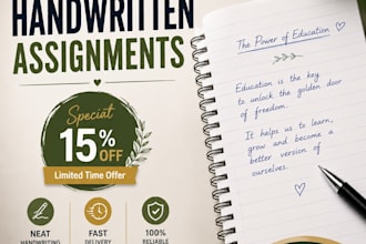 do hand writing assignment job copy paste work pdf conversion