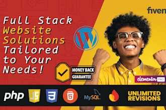 design custom php website, dynamic wordpress ecommerce developer