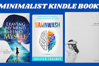 do profesional book cover design ebook paperback KDP nonfiction minimalist