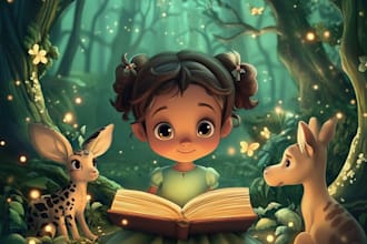 do children story, picture book story book illustration