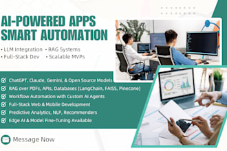 ai powered applications, automate workflows, and integrate ready and custom llms