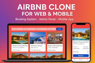 create a vacation rental app like airbnb for web and mobile