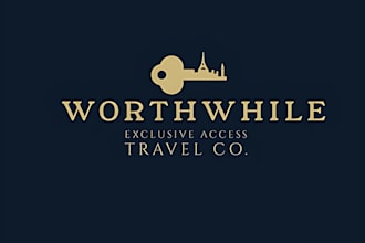do memorable travel agency, hotel, resort, tour, vacation logo in 15 hours
