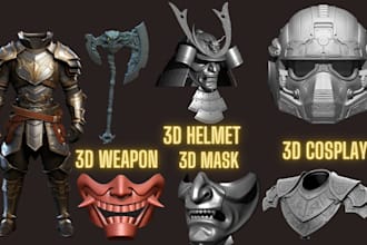 sculpt 3d mask halloween mask 3d cosplay armor 3d helmet props for 3d printing