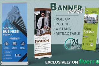 design roll up, pull up, retractable, and stand banners