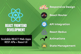 build responsive react frontend with modern UI