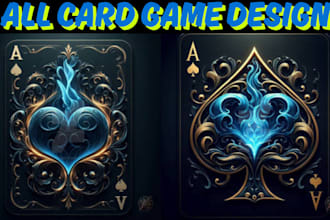 design hand drawn custom playing card, eddm card,poker card,tarot card, card box