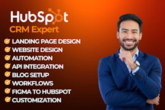 do hubspot website, landing page, integrations, automation, figma to hubspot
