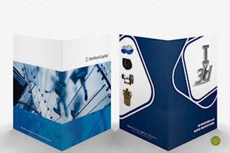 design a professional presentation folder for your business